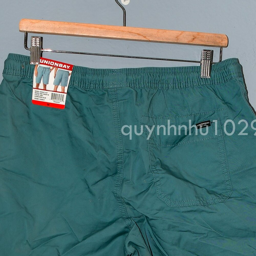 Unionbay Men's Pull On Short in Blue - Picture 7 of 7